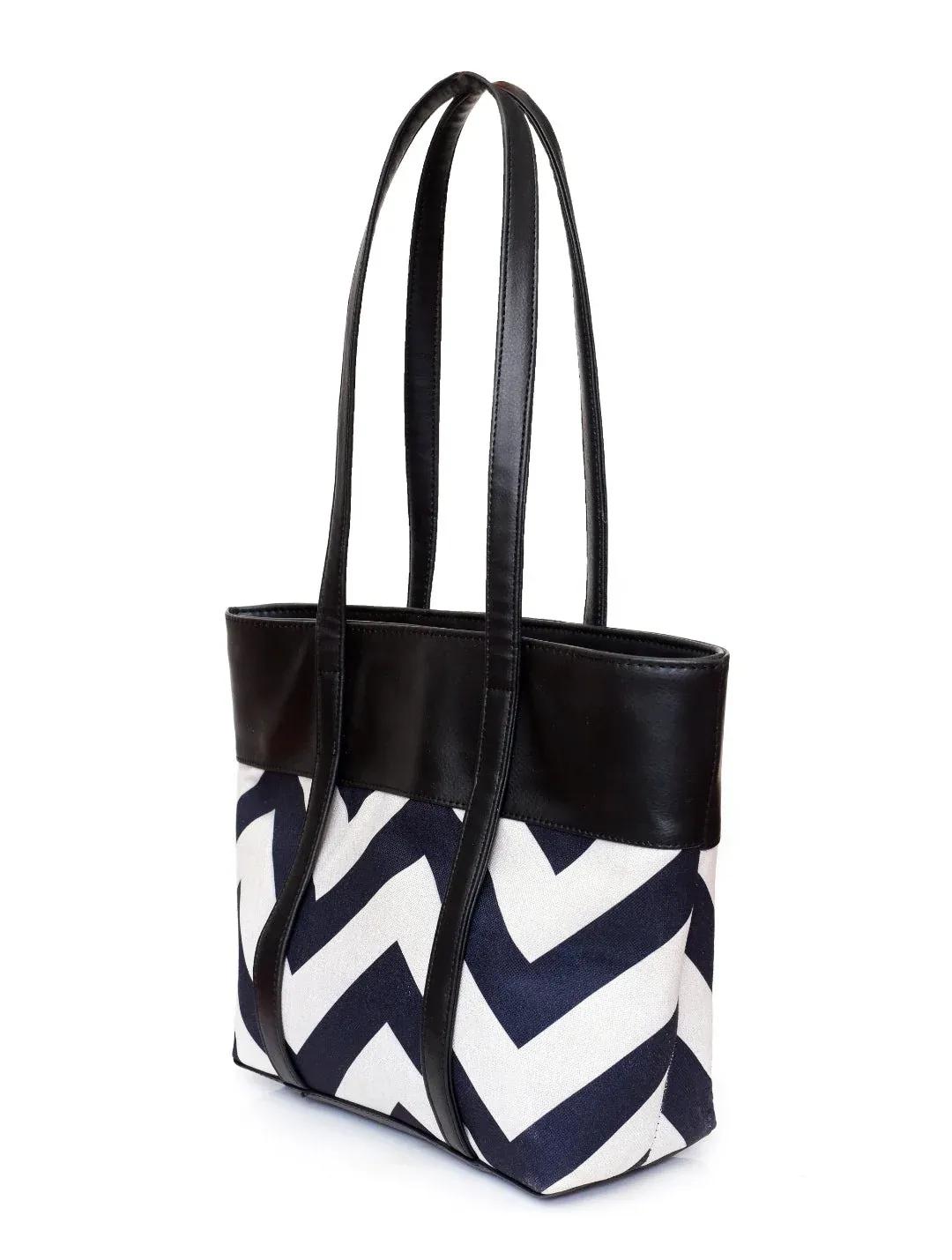 Women's Rexine Textured Tote Bag